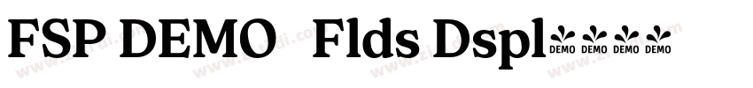 FSP DEMO   Flds Dspl字体转换